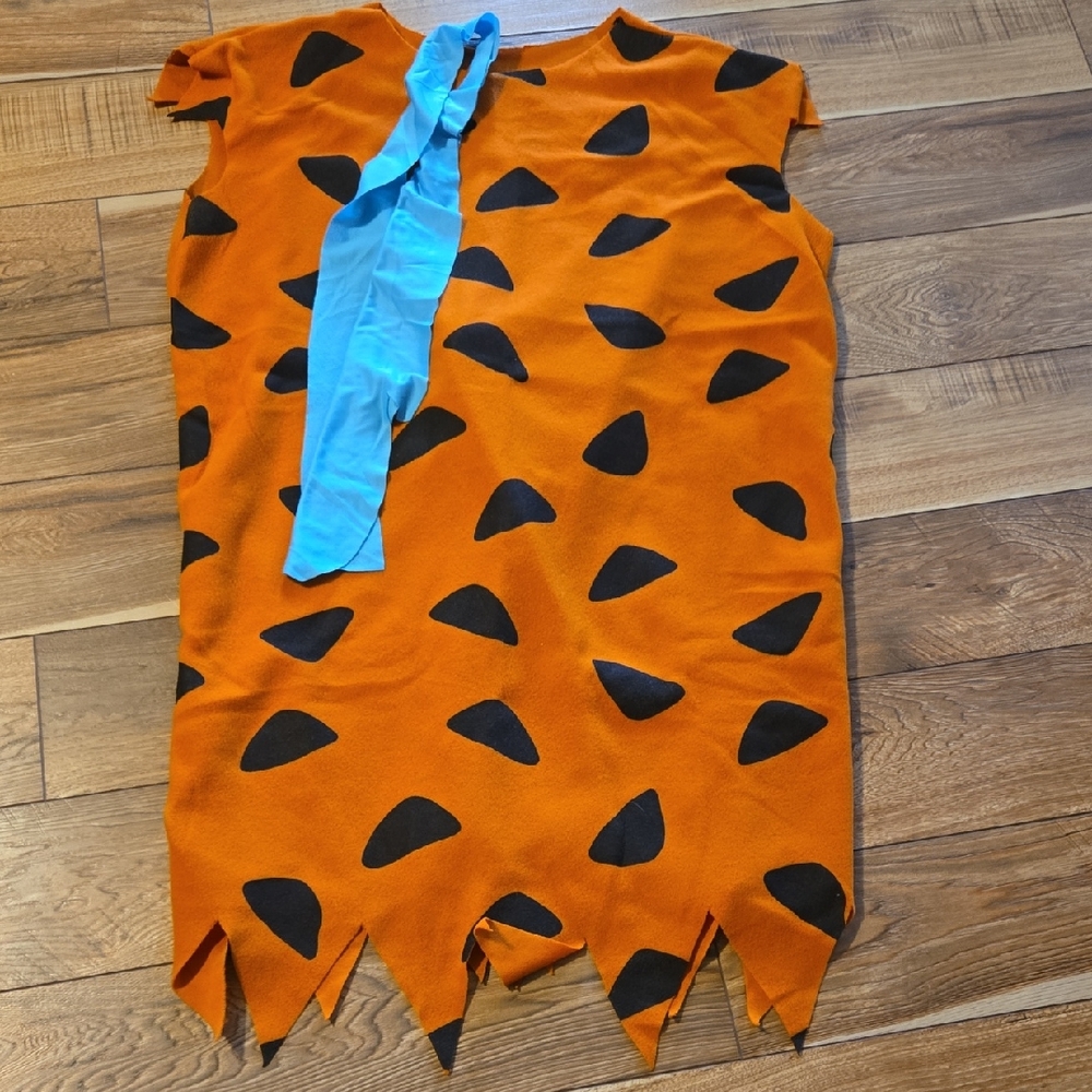 Kids Stone Age Costume - Orange and Black